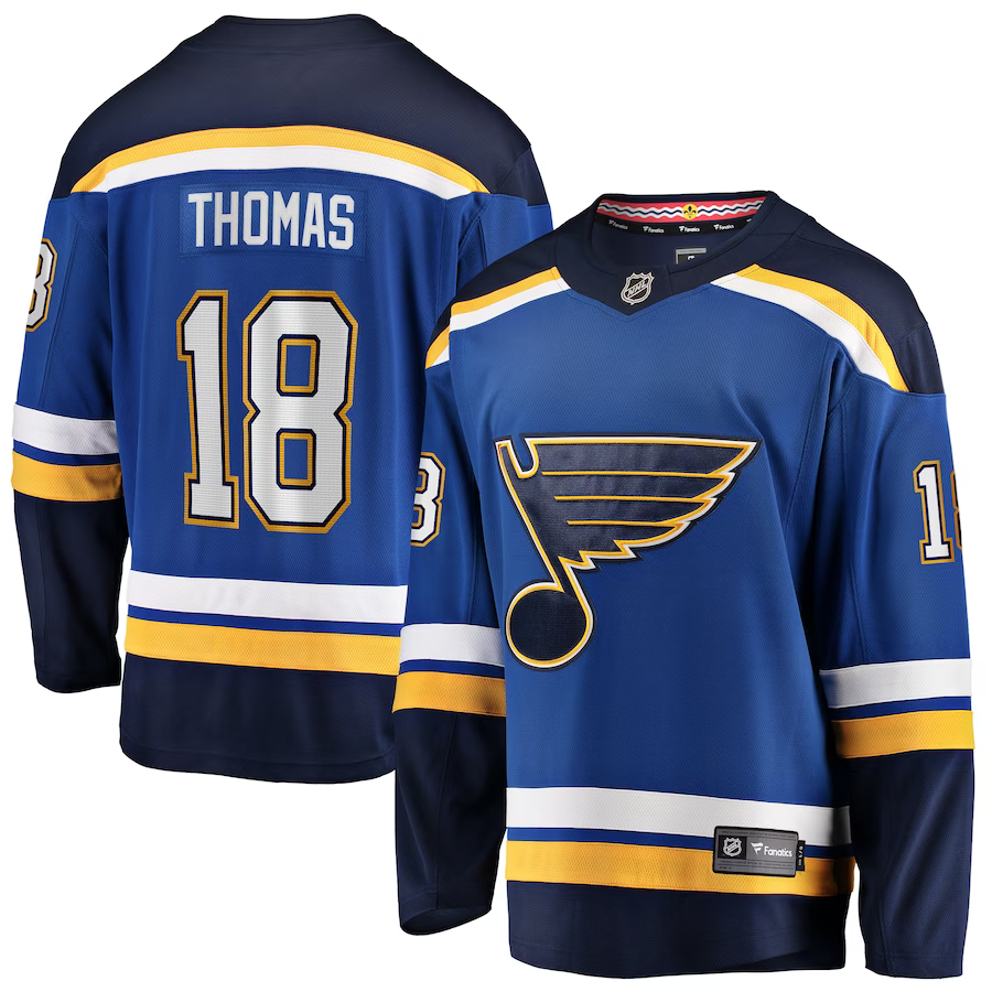 Men's St. Louis Blues Robert Thomas #18 Blue Home Breakaway Jersey